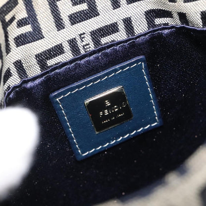 Fendi Vintage Shoulder Bag Zucca Canvas, NAVY, CANVAS, Shoulder bag