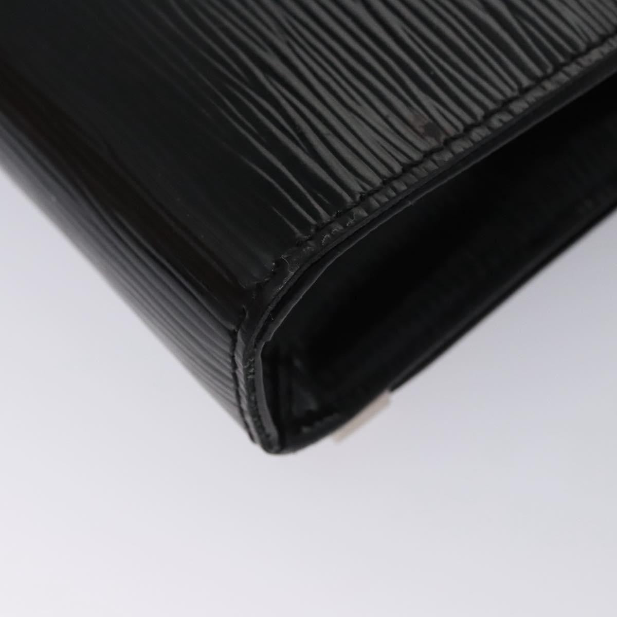 Louis Vuitton Sevigne Clutch Electric Epi Leather, BLACK, LEATHER, Shoulder bag