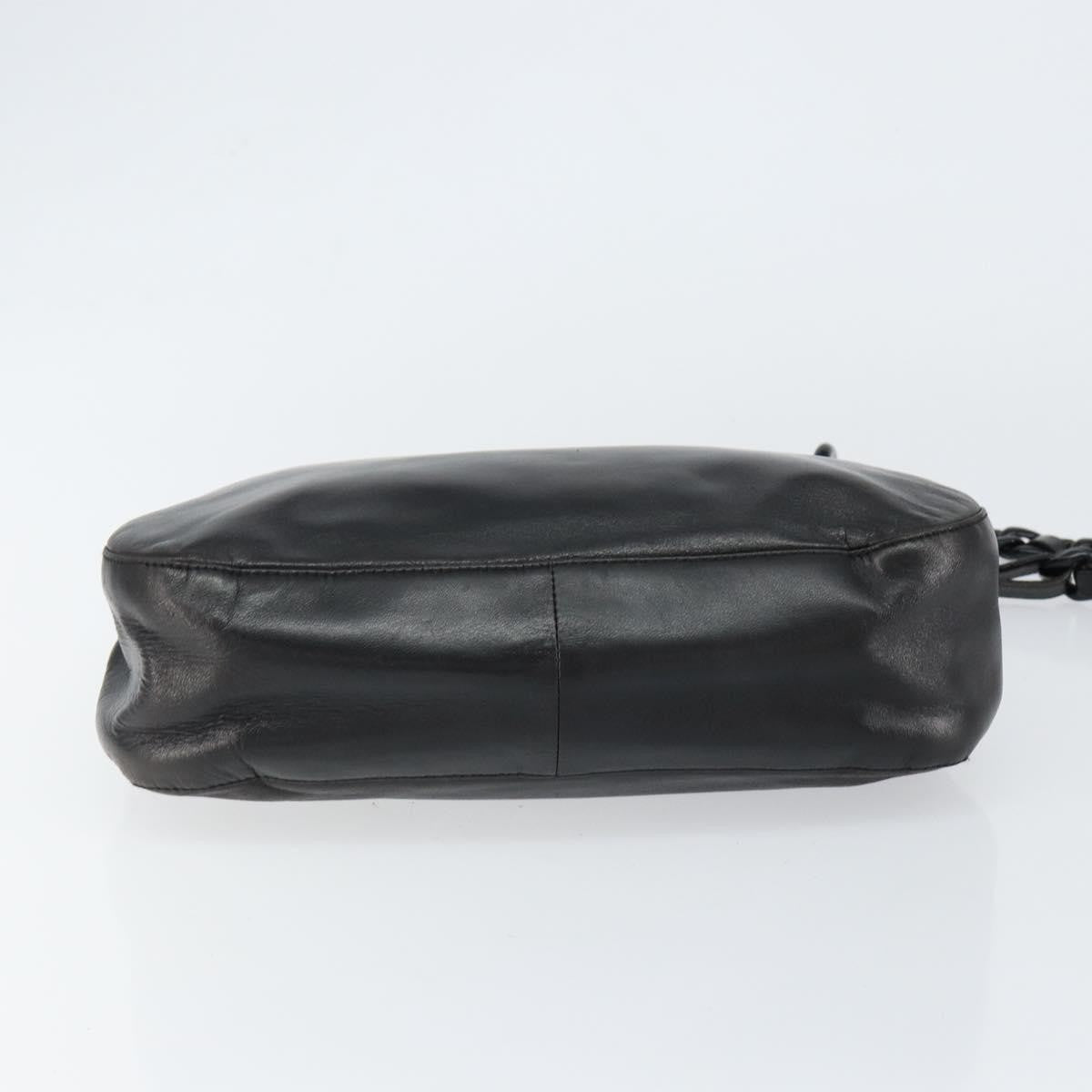Prada Vintage Shoulder Bag Leather, BLACK, LEATHER, Shoulder bag