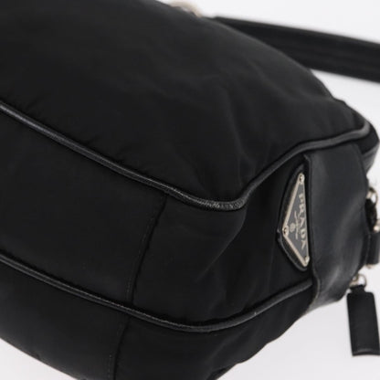 Prada Vintage Shoulder Bag Tessuto, BLACK, NYLON, Shoulder bag