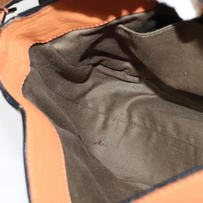 Chloe Elsie Shoulder Bag Perforated Leather, ORANGE, LEATHER, Shoulder bag