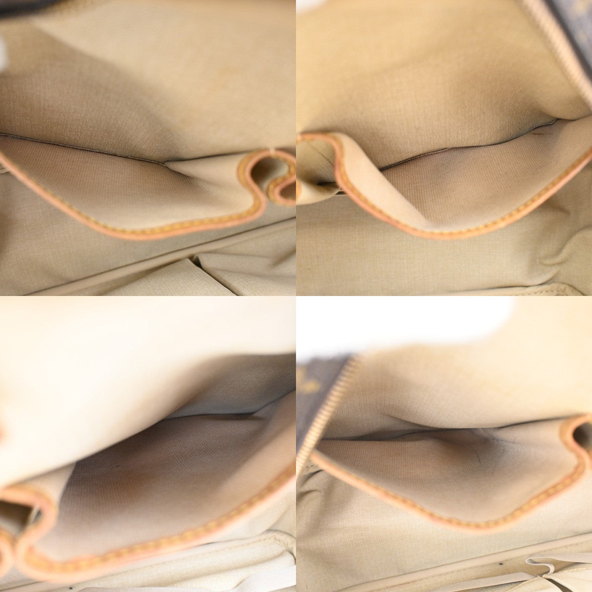 Louis Vuitton Deauville Handbag Monogram Canvas, BROWN, CANVAS, Handbag