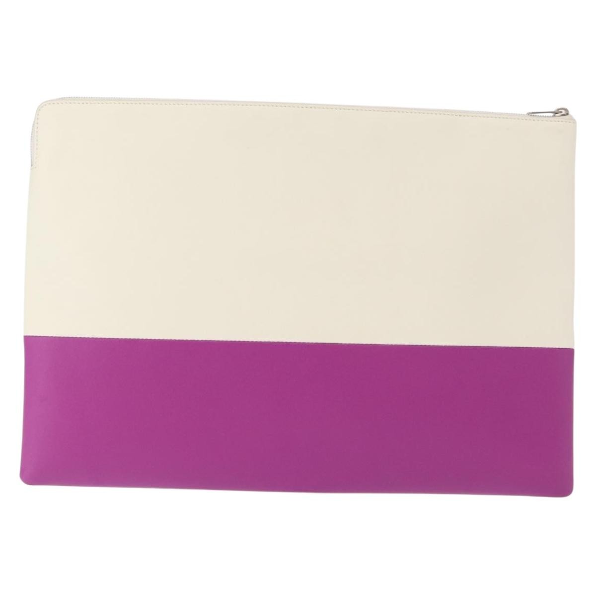 Celine Bicolor Solo Clutch Leather, MULTICOLOUR, LEATHER, Clutche & pouche