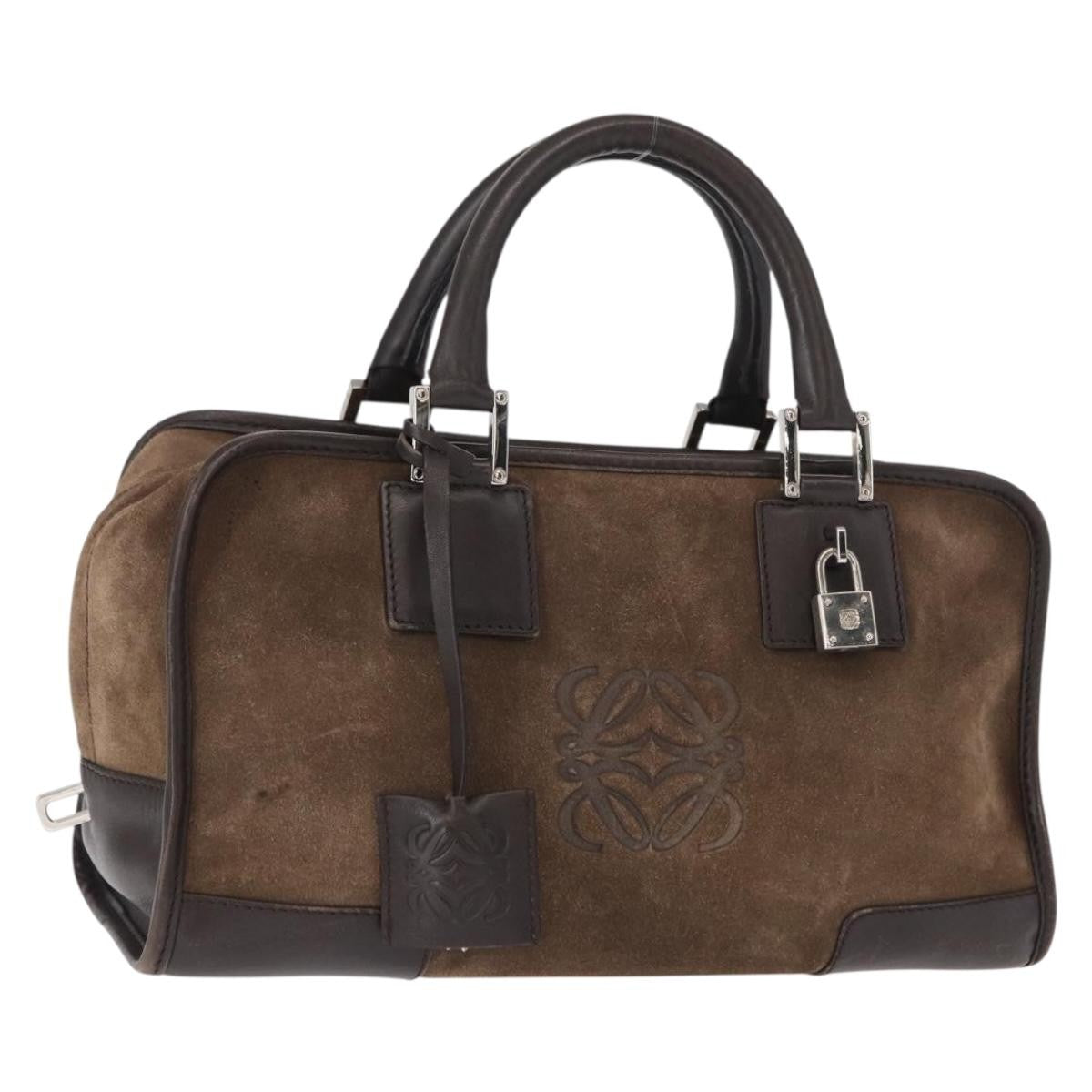 Loewe Amazona Bag Suede, BROWN, SUEDE, Handbag