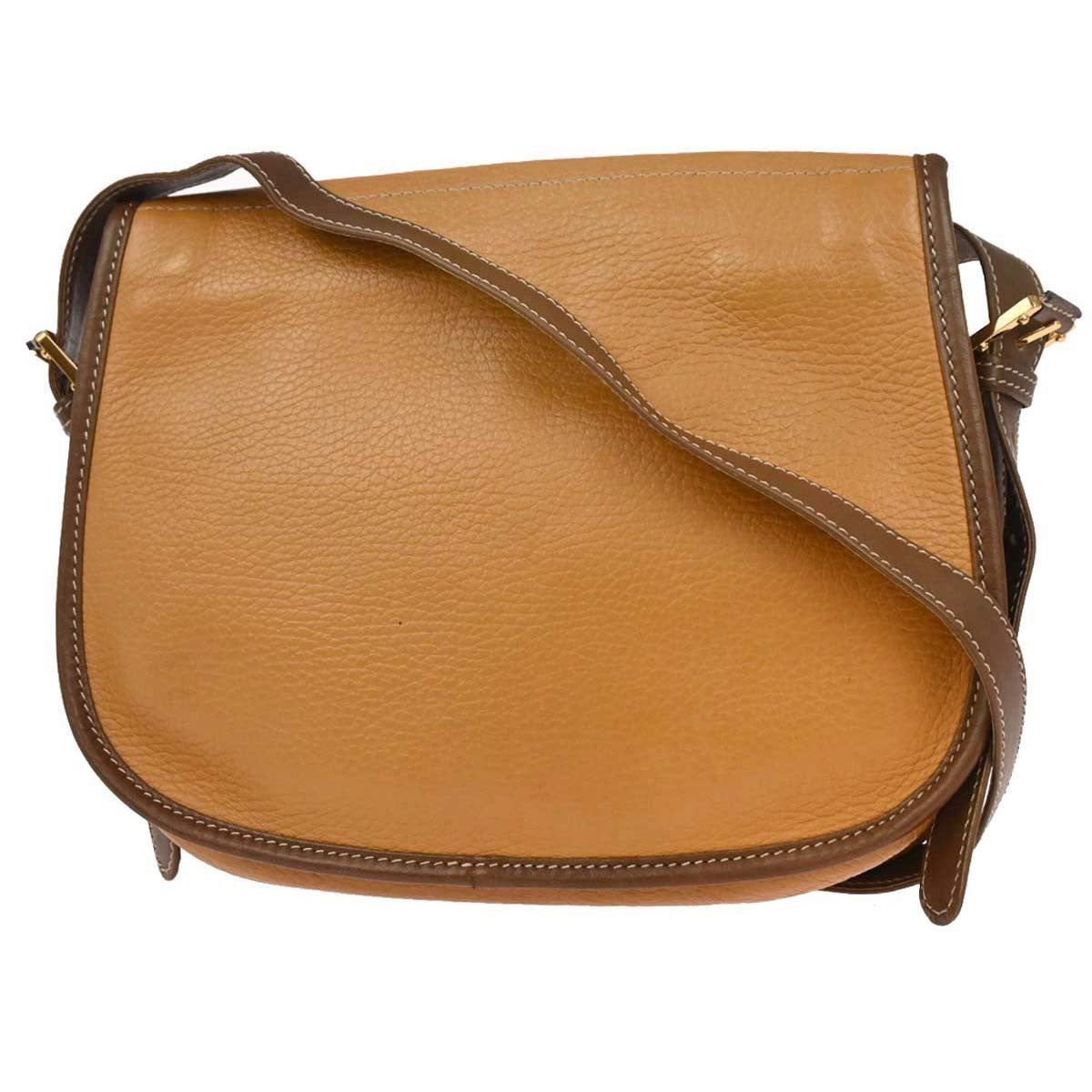 Loewe Anagram Shoulder Bag Leather, BROWN, LEATHER, Shoulder bag