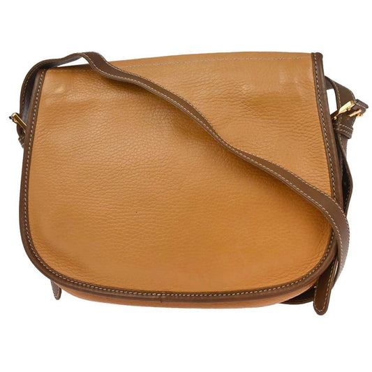 Loewe Anagram Shoulder Bag Leather, BROWN, LEATHER, Shoulder bag