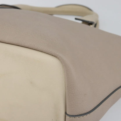 Chloe Bicolor Baylee Satchel Leather, GRAY, LEATHER, Tote bag