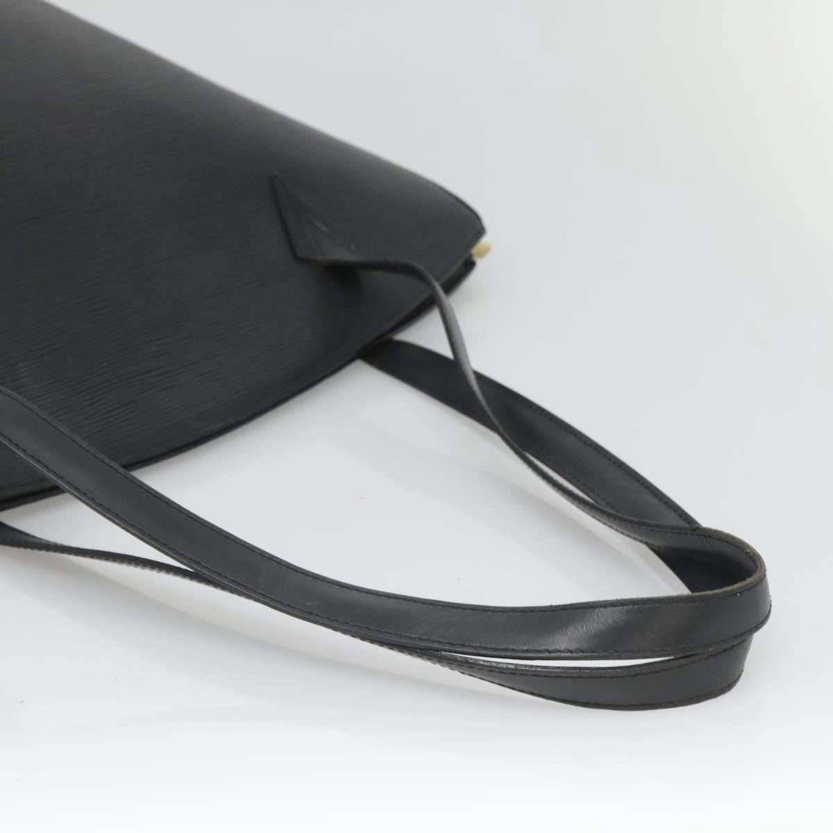 Louis Vuitton Saint Jacques Handbag Epi Leather, BLACK, LEATHER, Shoulder bag