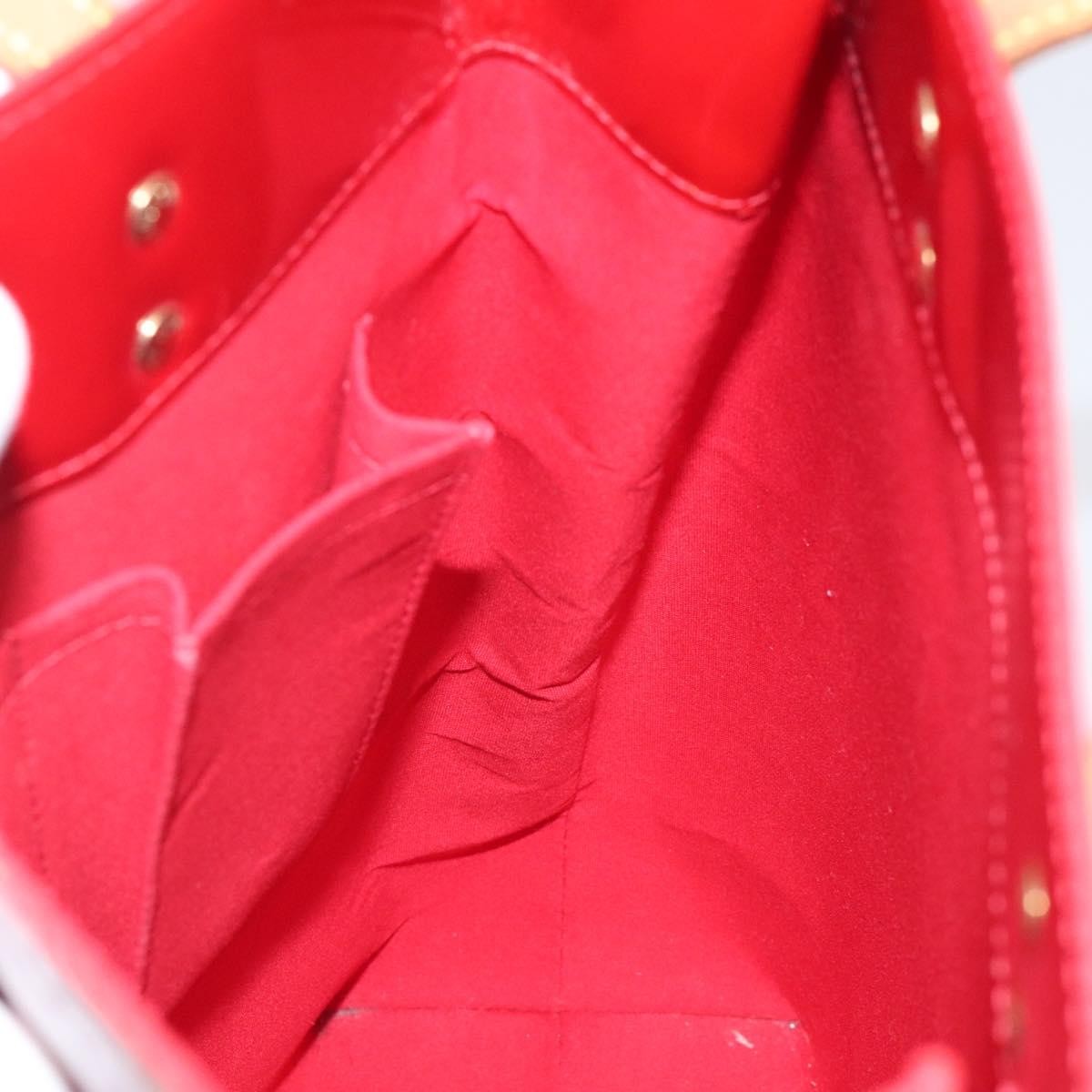 Louis Vuitton Reade Handbag Monogram Vernis, RED, PATENT_LEATHER, Handbag
