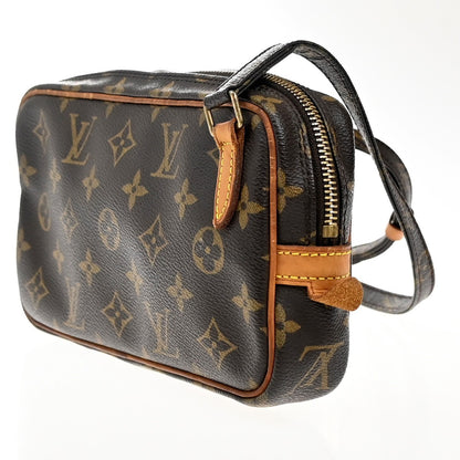 Louis Vuitton Pochette Marly Bandouliere Bag Monogram Canvas, BROWN, CANVAS, Shoulder bag