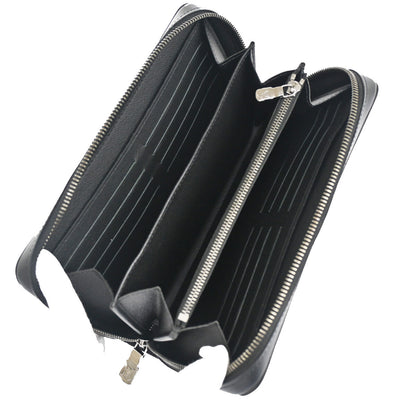 Louis Vuitton Zippy XL Monogram Eclipse Leather, BLACK, LEATHER, Wallets