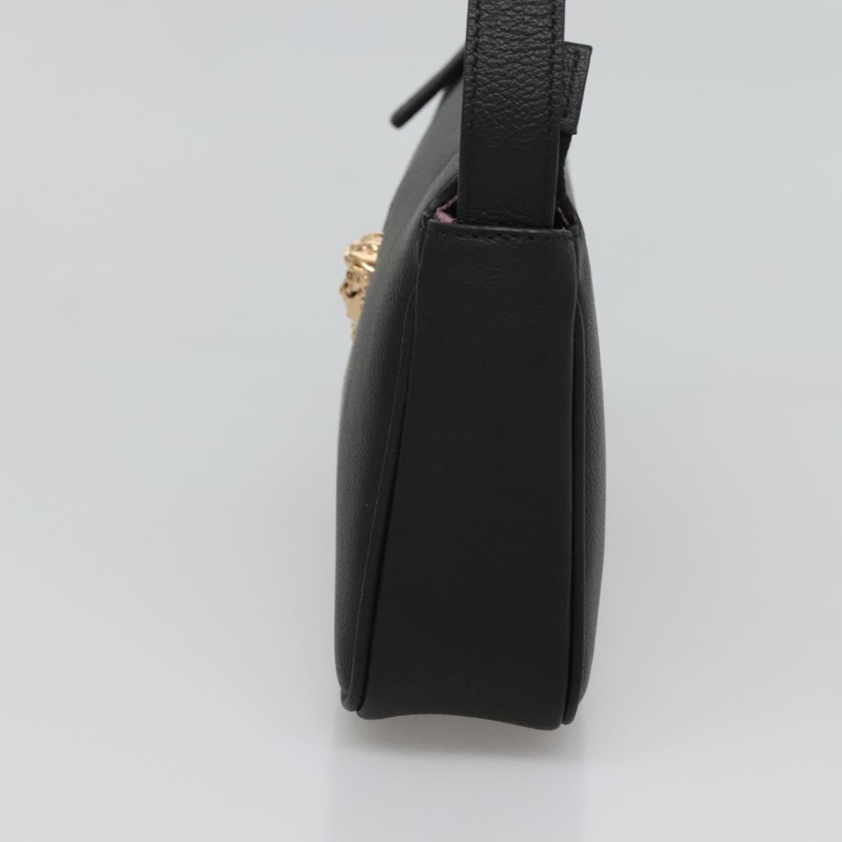 Versace Medusa Shoulder Bag Leather, BLACK, LEATHER, Shoulder bag