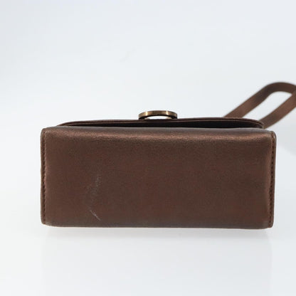 Salvatore Ferragamo Gancini Shoulder Bag Leather, GOLD, LEATHER, Shoulder bag