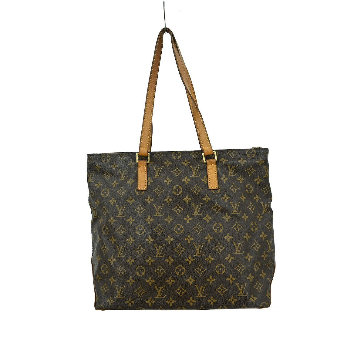 Louis Vuitton Cabas Mezzo Monogram Canvas, BROWN, CANVAS, Tote bag
