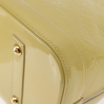 Louis Vuitton Alma Handbag Monogram Vernis, YELLOW, PATENT_LEATHER, Handbag