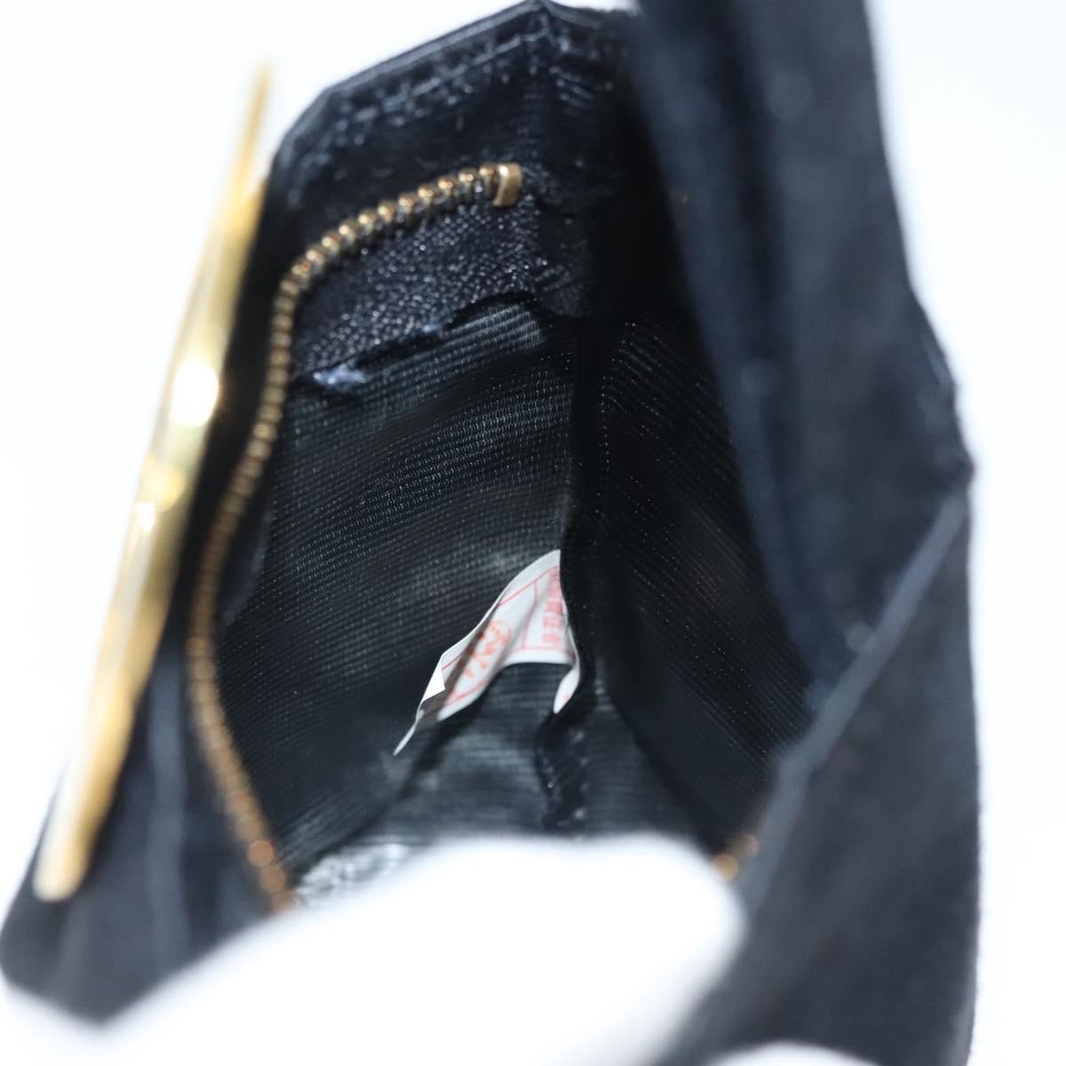 Celine Circle Logo Pouch Canvas, BLACK, CANVAS, Clutche & pouche