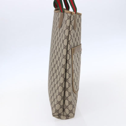 Gucci Sherry Line Tote Canvas, BEIGE, CANVAS, Tote bag