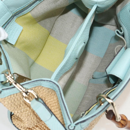 Gucci Bamboo Shopper Tote Straw, BEIGE, WICKER, Tote bag