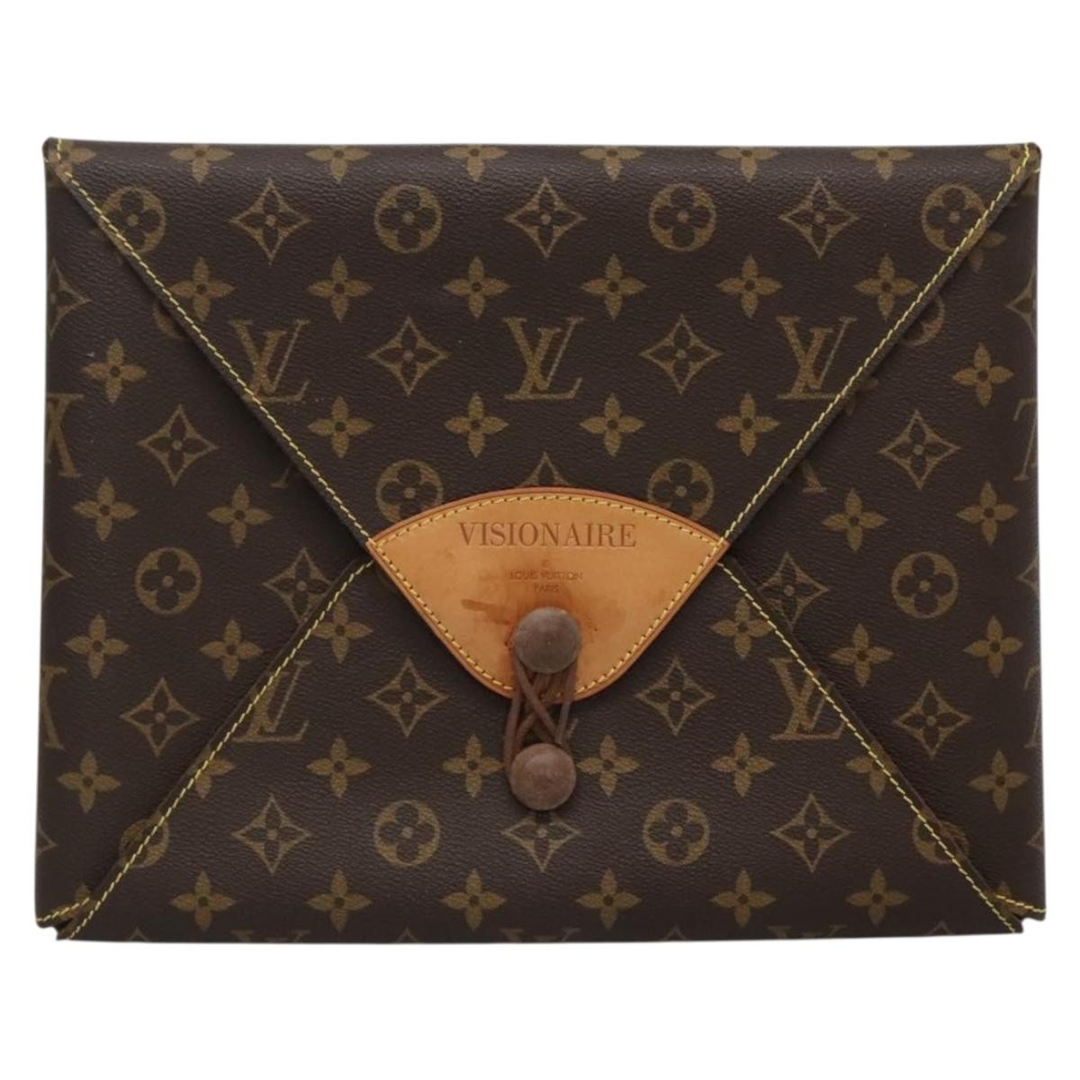 Louis Vuitton Porte-documents Visionaire Monogram Canvas, BROWN, CANVAS, Briefcase
