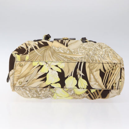 Salvatore Ferragamo Gancini Shoulder Bag Canvas, BEIGE, CANVAS, Shoulder bag