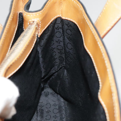 Celine Vintage Macadam Handbag Canvas, BLACK, CANVAS, Handbag