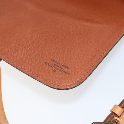 Louis Vuitton Cartouchiere Handbag Monogram Canvas, BROWN, CANVAS, Shoulder bag
