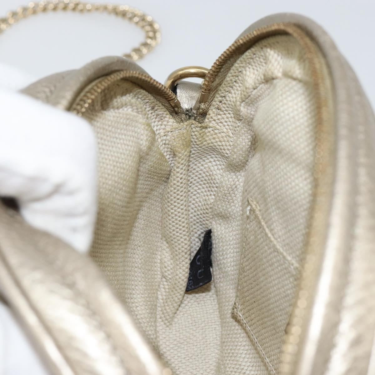 Gucci Soho Chain Bag Leather, GOLD, LEATHER, Shoulder bag