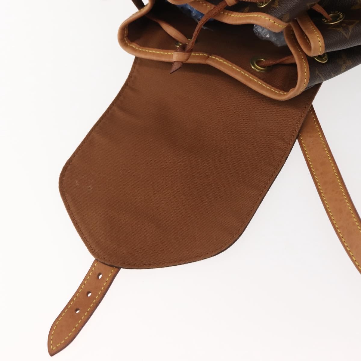 Louis Vuitton Vintage Montsouris Backpack Monogram Canvas, BROWN, CANVAS, Backpack