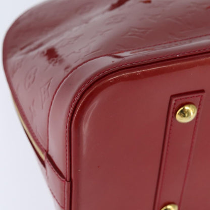 Louis Vuitton Alma Handbag Monogram Vernis, RED, PATENT_LEATHER, Handbag