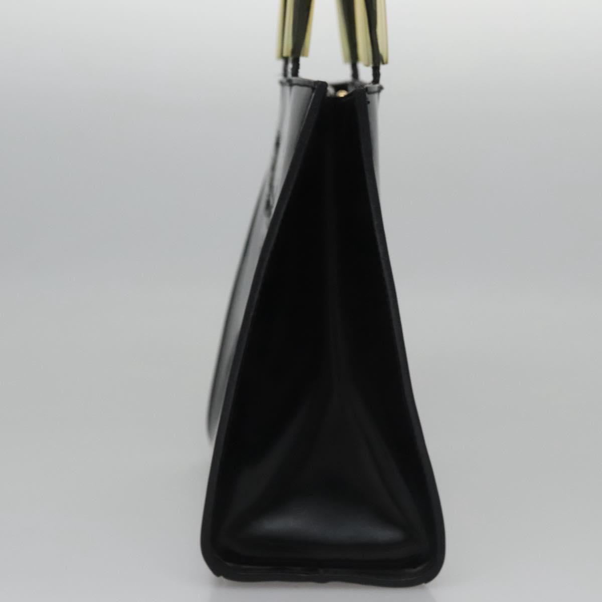 Salvatore Ferragamo Shopper Tote Patent Leather, BLACK, LEATHER, Tote bag