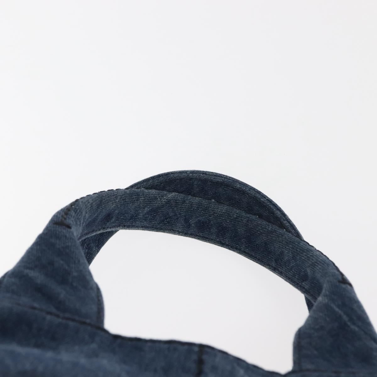 Prada Canapa Convertible Tote Denim, BLUE, DENIM_JEANS, Tote bag