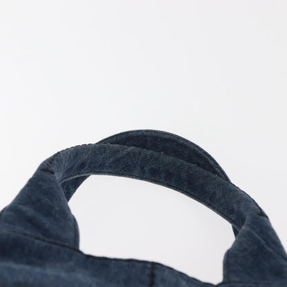 Prada Canapa Convertible Tote Denim, BLUE, DENIM_JEANS, Tote bag