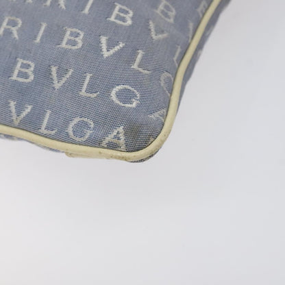 Bvlgari B.Zero1 Logomania Bag Canvas with Leather, BLUE, NYLON, Shoulder bag