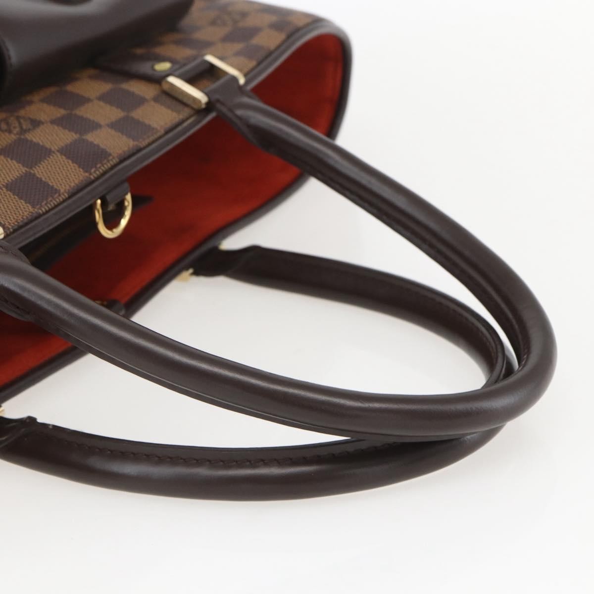 Louis Vuitton Manosque Handbag Damier, BROWN, CANVAS, Tote bag