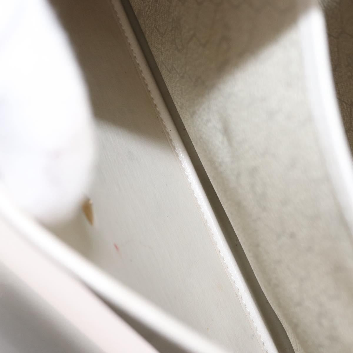 Christian Dior Vintage Honeycomb Flap Crossbody Bag Canvas and Leather, WHITE, CANVAS, Shoulder bag