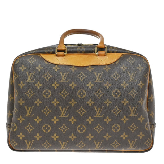 Louis Vuitton Deauville Handbag Monogram Canvas, BROWN, CANVAS, Handbag