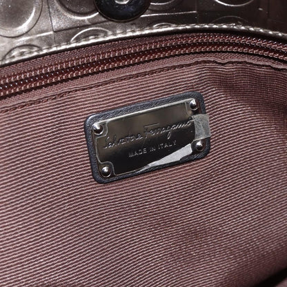 Salvatore Ferragamo Gancini Tote Patent leather, GOLD, PATENT_LEATHER, Tote bag