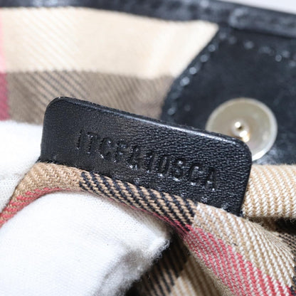 Burberry Vintage Tote Leather, BLACK, LEATHER, Tote bag