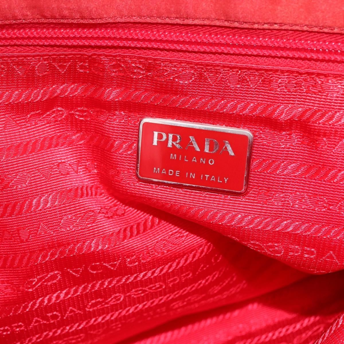 Prada Vintage Zip Tote Tessuto, RED, NYLON, Tote bag