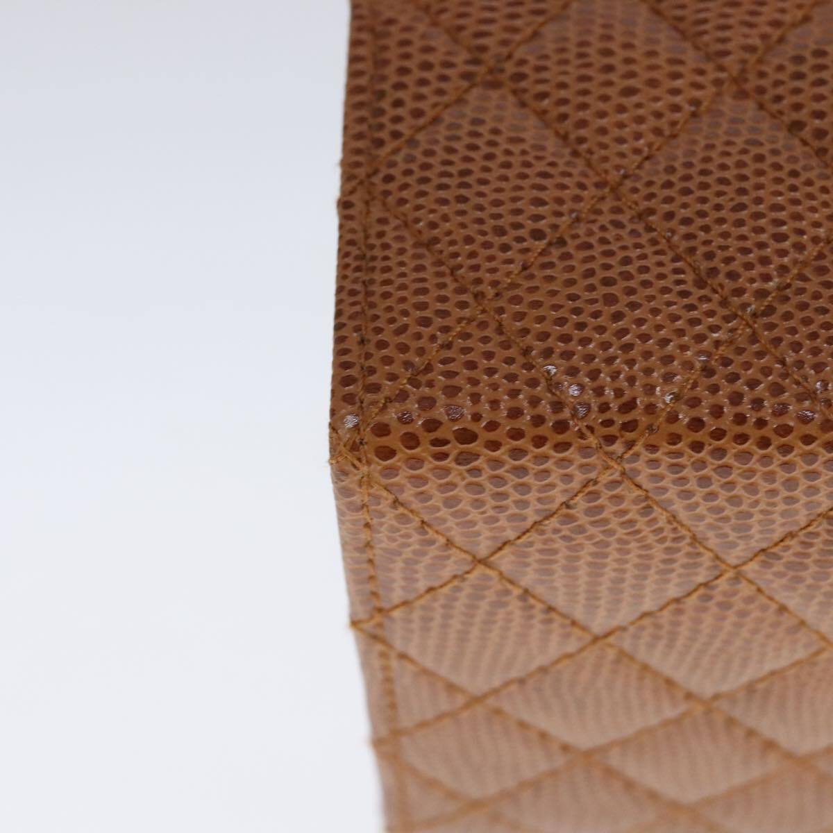 Fendi Vanity Clutch Leather, BROWN, LEATHER, Handbag