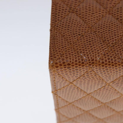 Fendi Vanity Clutch Leather, BROWN, LEATHER, Handbag