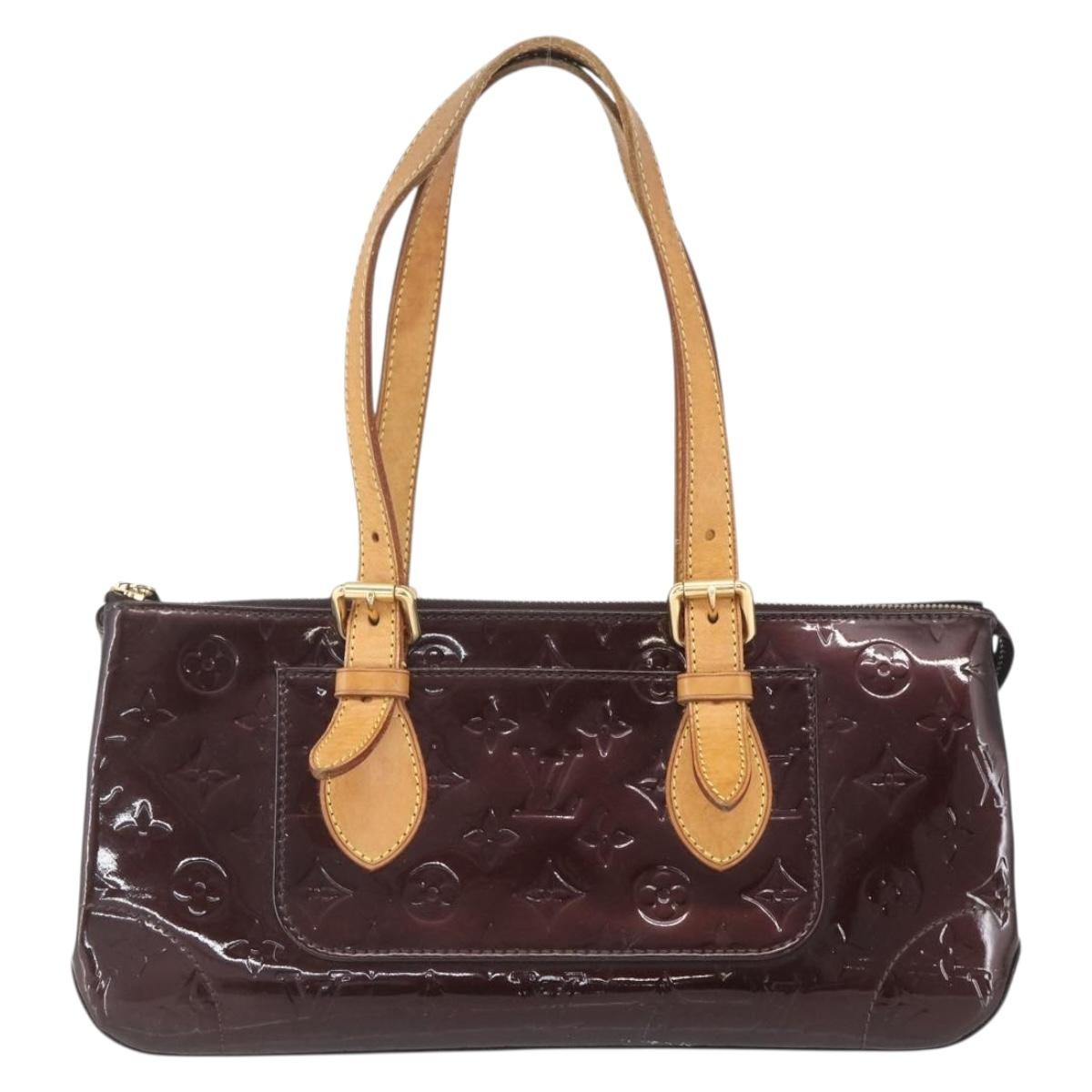 Louis Vuitton Rosewood Avenue Handbag Monogram Vernis, BURGUNDY, PATENT_LEATHER, Shoulder bag