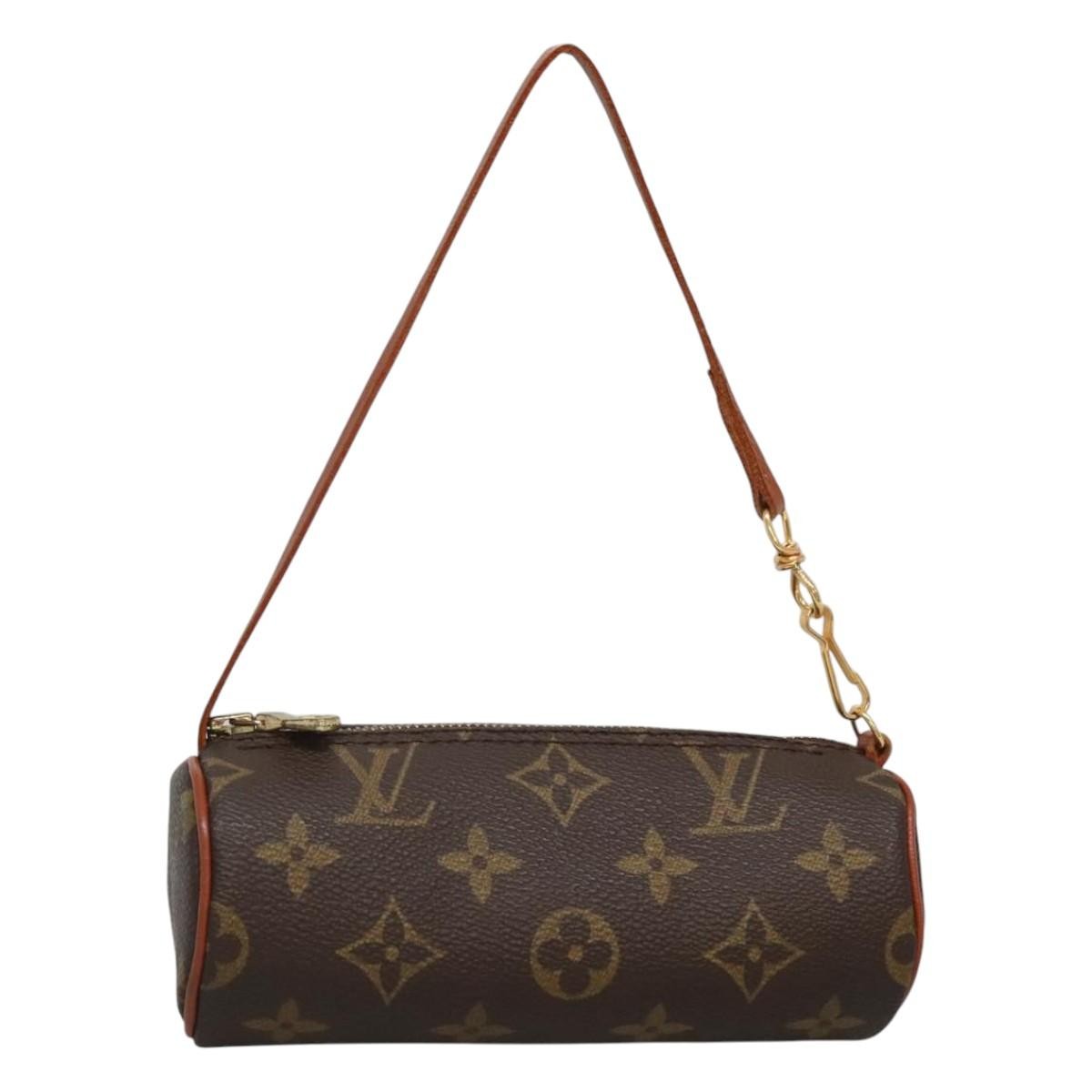 Louis Vuitton Papillon Pochette Monogram Canvas, BROWN, CANVAS, Clutche & pouche