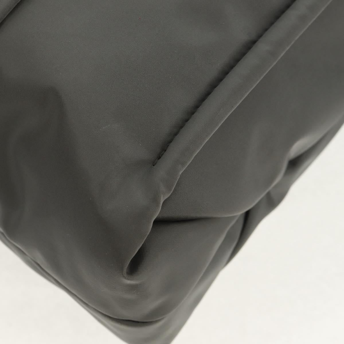 Chloe Woody Tote Recycled Nylon, GRAY, NYLON, Tote bag