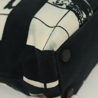 Chanel Coco Window Tote Printed Canvas, BLACK, CANVAS, Tote bag