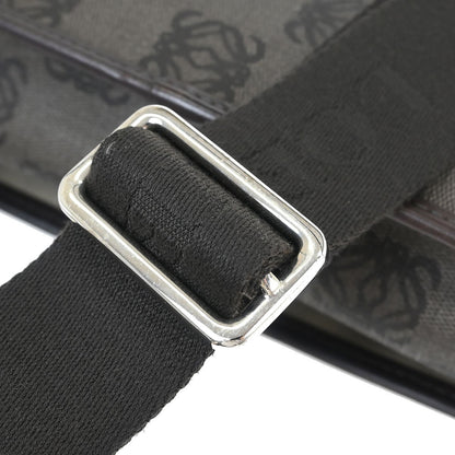 Loewe Flap Messenger Bag Canvas, BROWN, PVC, Shoulder bag