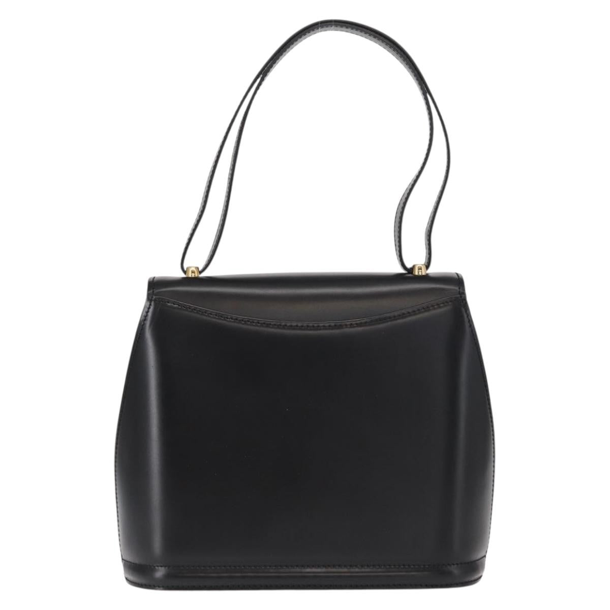 Bally Vintage Shoulder Bag Leather, BLACK, LEATHER, Shoulder bag