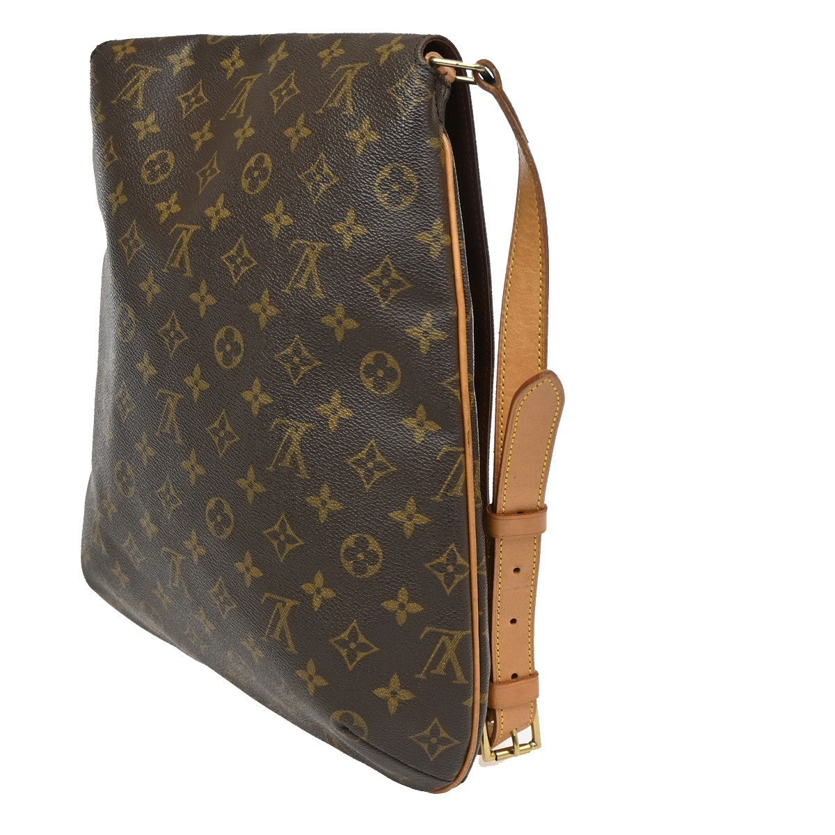 Louis Vuitton Musette Handbag Monogram Canvas, BROWN, CANVAS, Shoulder bag