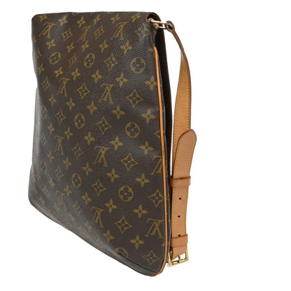 Louis Vuitton Musette Handbag Monogram Canvas, BROWN, CANVAS, Shoulder bag