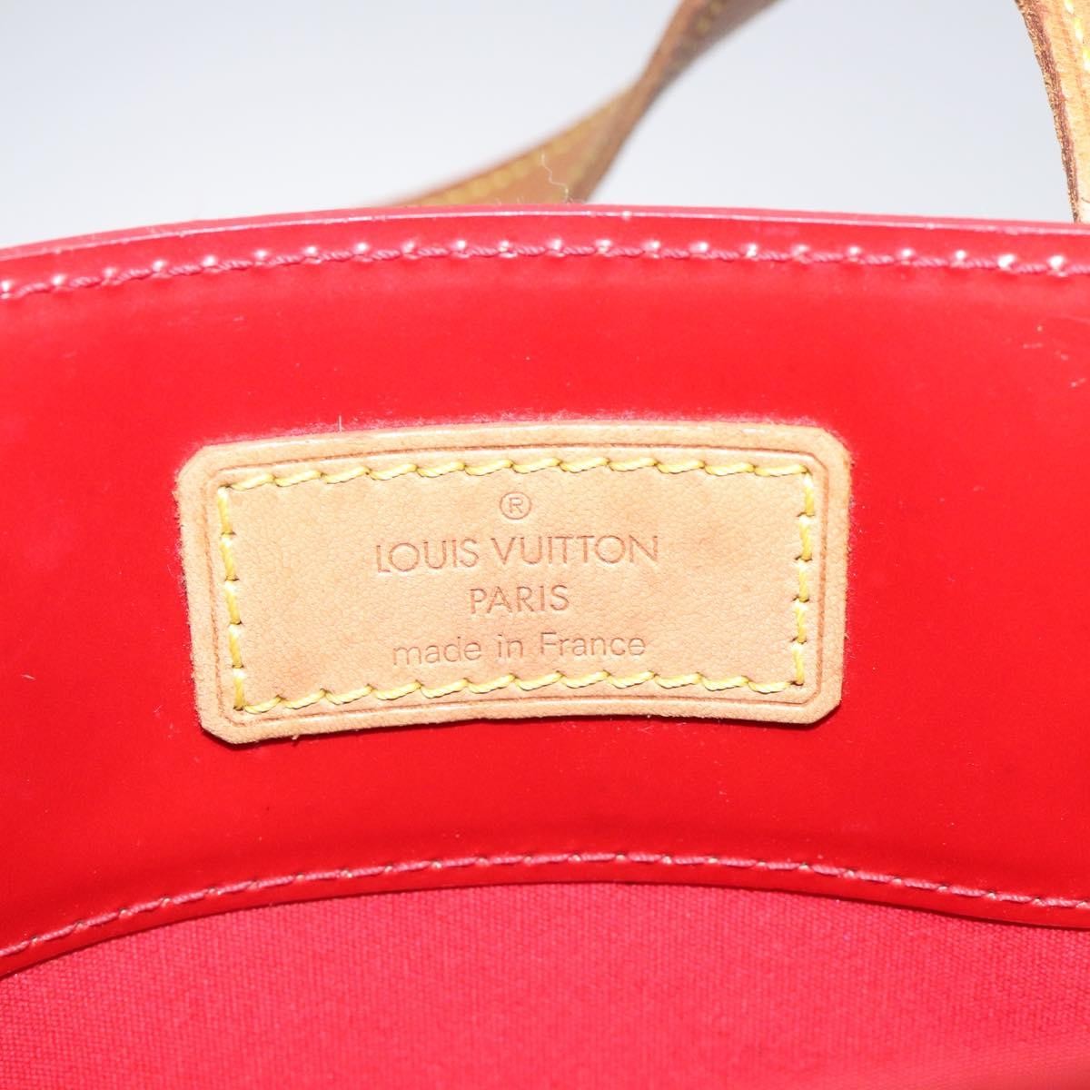 Louis Vuitton Reade Handbag Monogram Vernis, Red, Patent Leather, Handbag